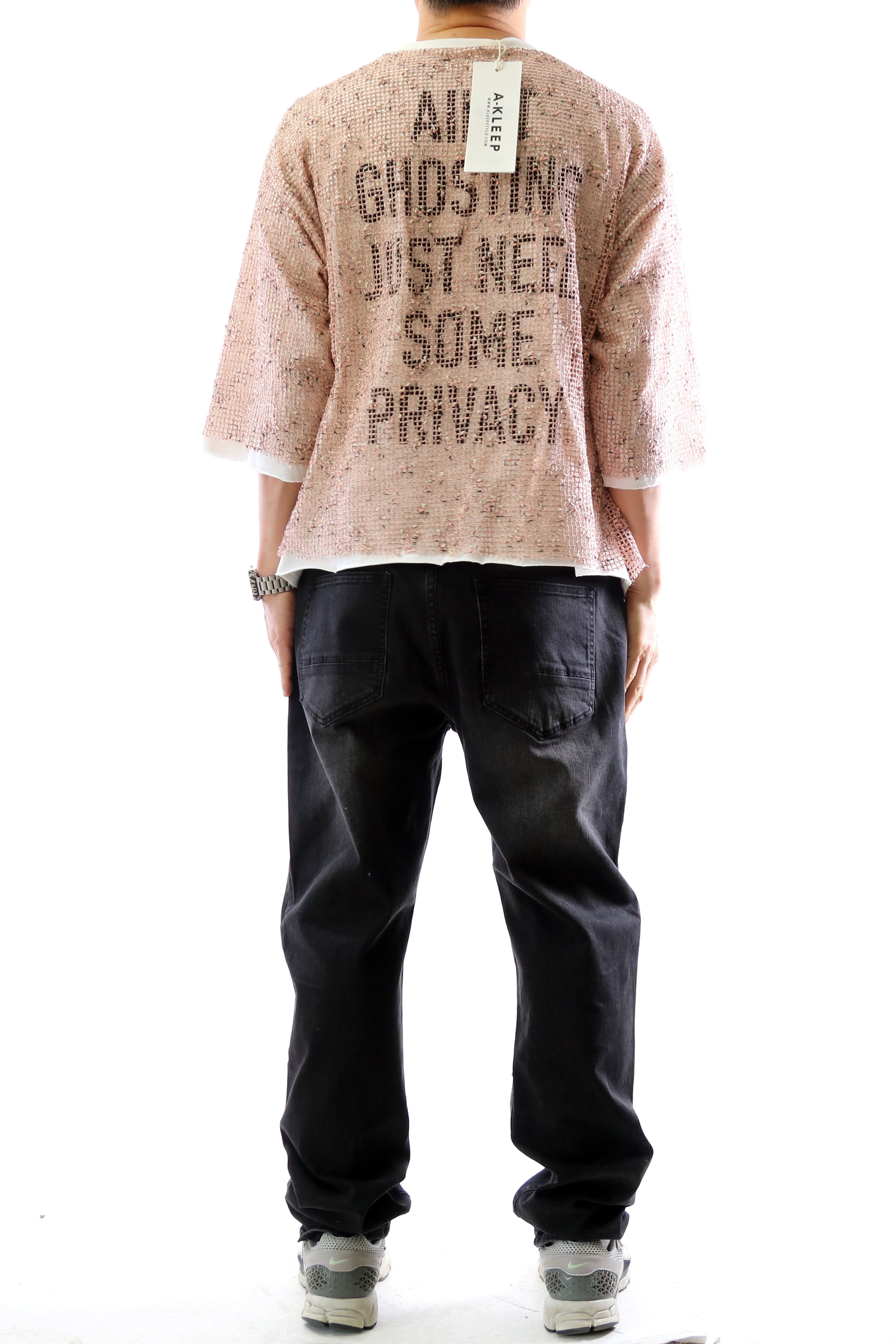 Sparkle S/N Jersey 3/4 Sleeve Crop Top Tee