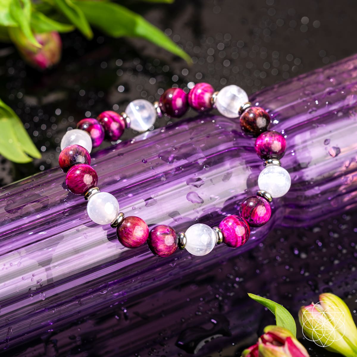 Shape Your Future – Pink Galaxy Tiger’s Eye Bracelet