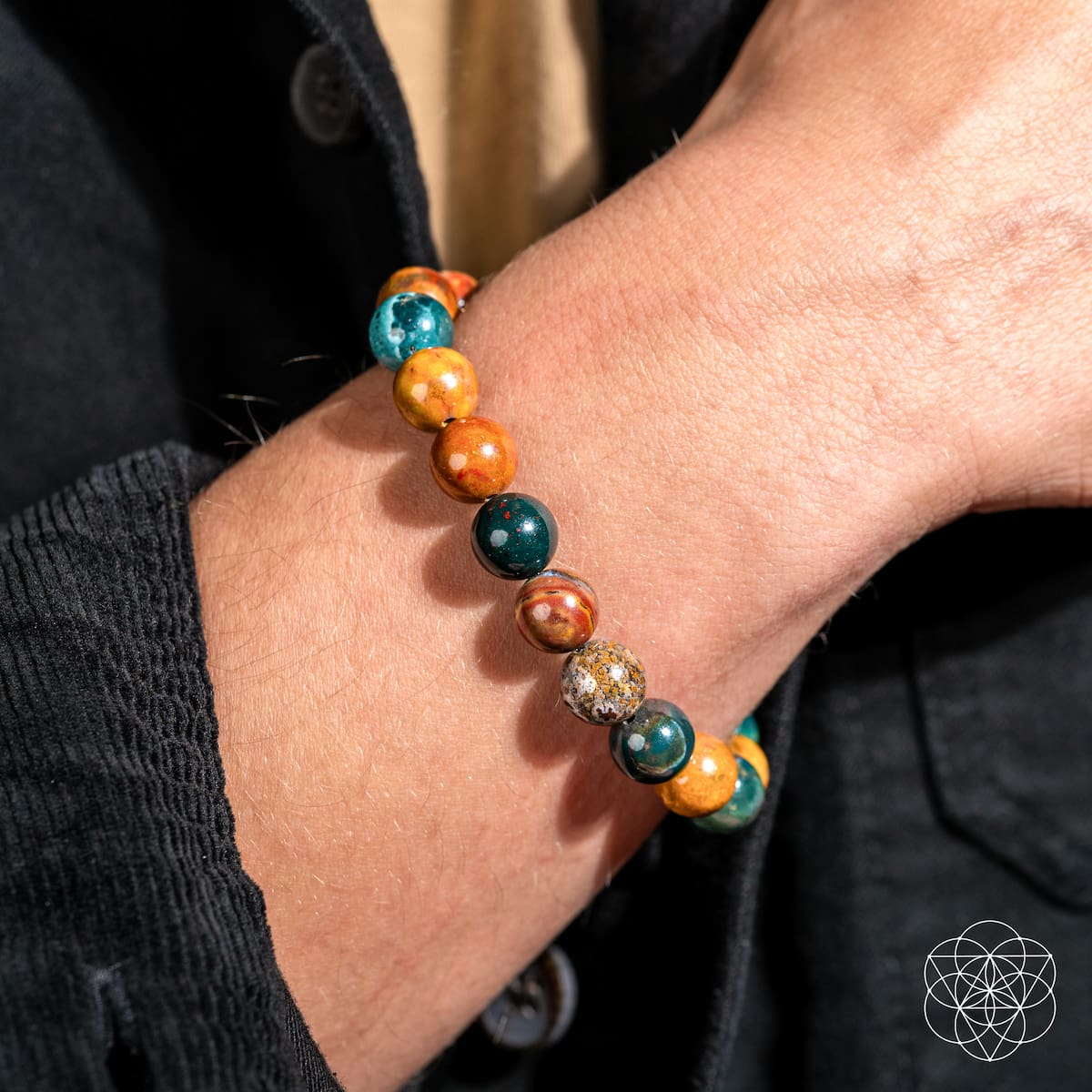 Quiet My Mind – Ocean Jasper Bracelet