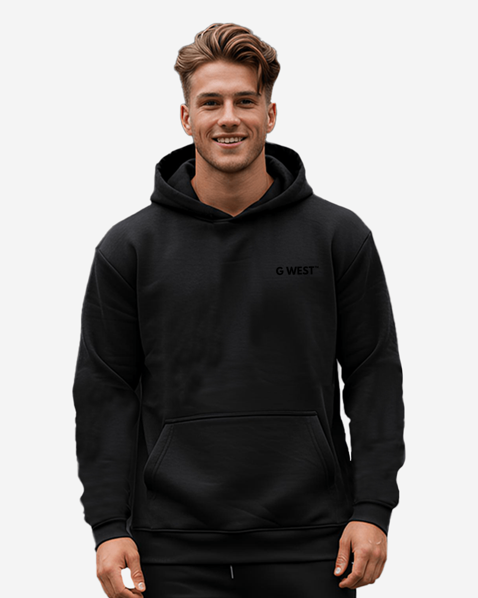 G West Mens Mens Pullover Hoodie With Logo