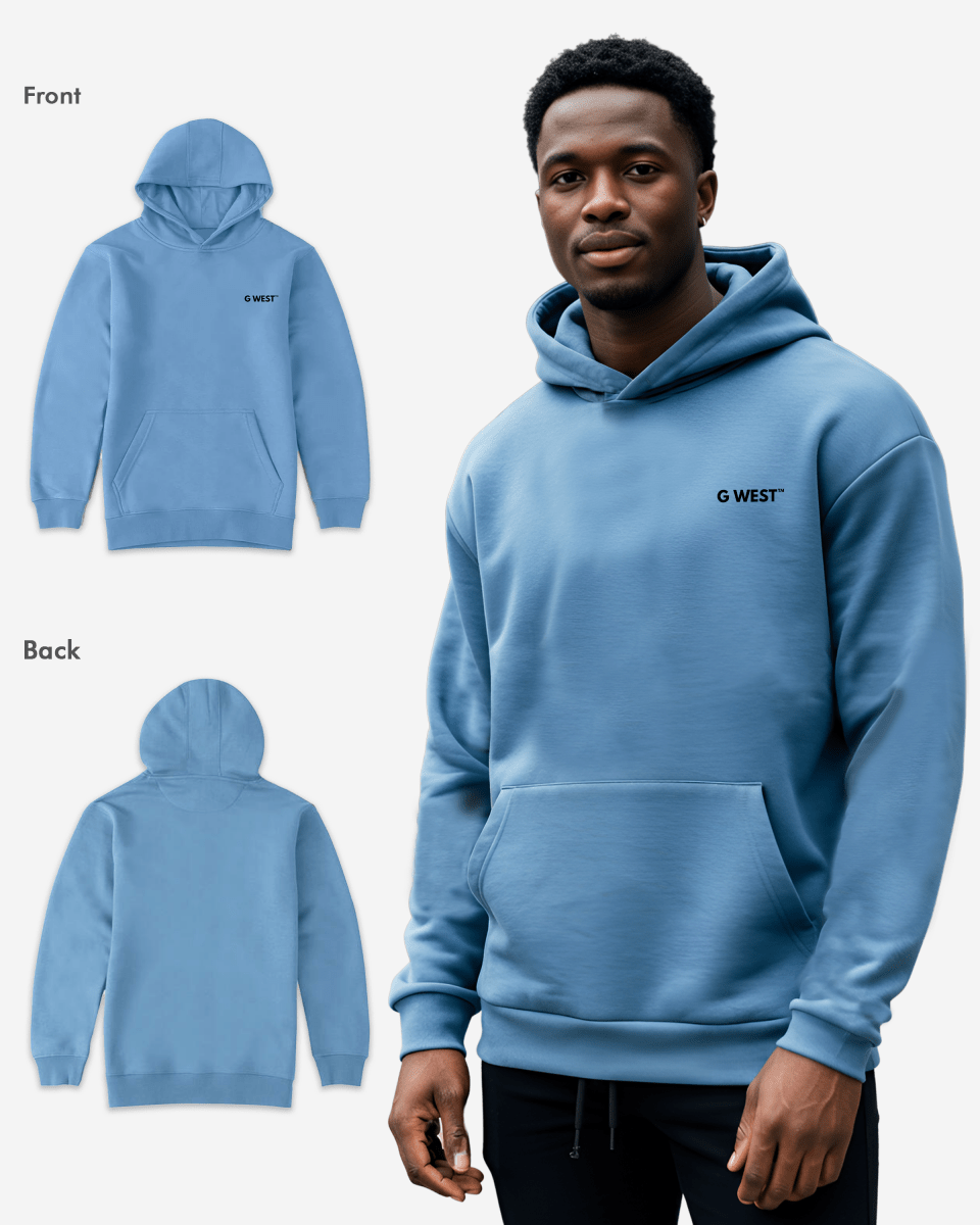 G West Mens Mens Pullover Hoodie With Logo